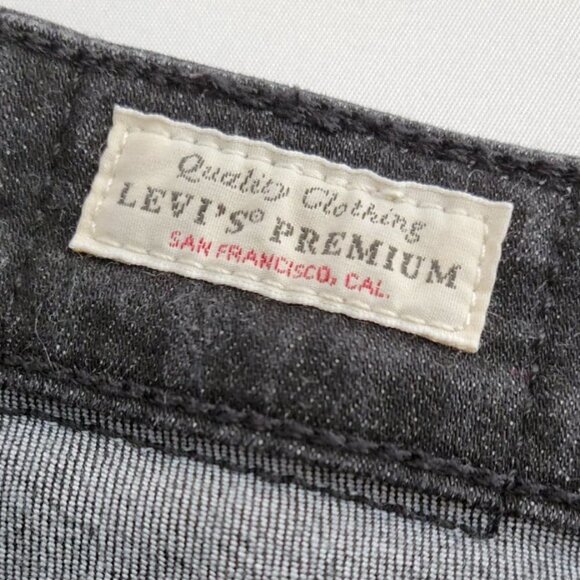 Levi's Premium 721 High Rise Embroidered Ankle Skinny Jeans #8 Size 27 - Picture 8 of 14